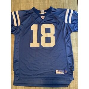 NFL On Field Reebok Indianapolis Colts Peyton Manning Jersey #18  XL